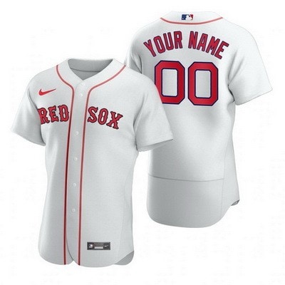 Boston Red Sox Customized White 2020 FlexBase Jersey
