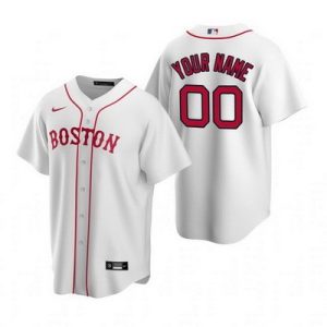 Boston Red Sox Customized White Alternate 2020 Cool Base Jersey