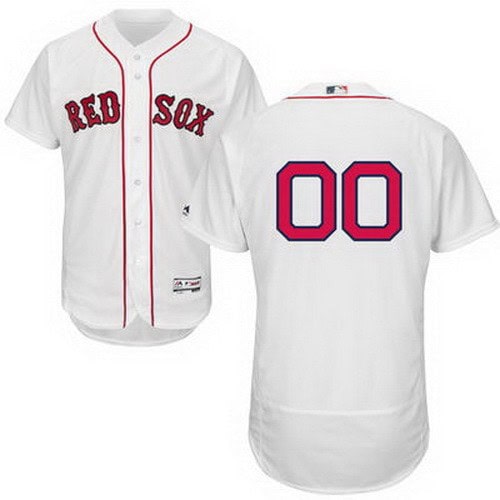 Boston Red Sox Customized White FlexBase Jersey