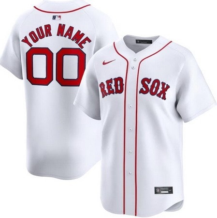 Boston Red Sox Customized White Limited Jersey