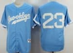 Brooklyn Dodgers #23 Adrian Gonzalez Light Blue Throwback Jersey