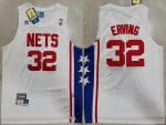 Brooklyn Nets #32 Julius Erving White Throwback Swingman Jersey