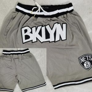 Brooklyn Nets Gray Statement Just Don Shorts