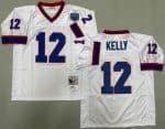 Buffalo Bills #12 Jim Kelly White 1994 Throwback Jersey