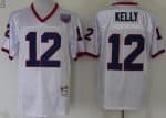 Buffalo Bills #12 Jim Kelly White Throwback Jersey