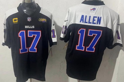 Buffalo Bills #17 Josh Allen Limited Black Thanksgiving FUSE Vapor Jersey