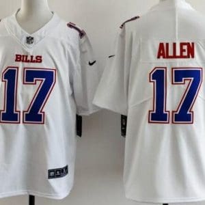 Buffalo Bills #17 Josh Allen Limited White Fashion Vapor Jersey