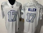 Buffalo Bills #17 Josh Allen Limited White Rivalries FUSE Vapor Jersey