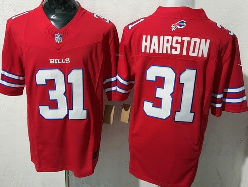 Buffalo Bills #31 Maxwell Hairston Limited Red FUSE Vapor Jersey