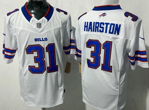 Buffalo Bills #31 Maxwell Hairston Limited White FUSE Vapor Jersey