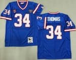 Buffalo Bills #34 Thurman Thomas Blue 1990 Throwback Jersey