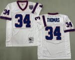 Buffalo Bills #34 Thurman Thomas White 1990 Throwback Jersey