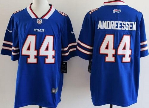 Buffalo Bills #44 Joe Andreessen Limited Blue Vapor Jersey