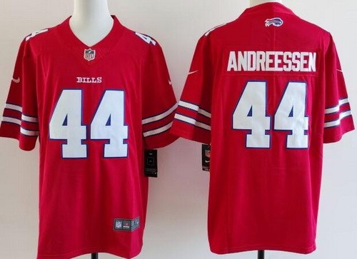 Buffalo Bills #44 Joe Andreessen Limited Red Vapor Jersey