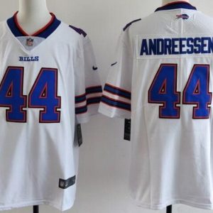 Buffalo Bills #44 Joe Andreessen Limited White Vapor Jersey