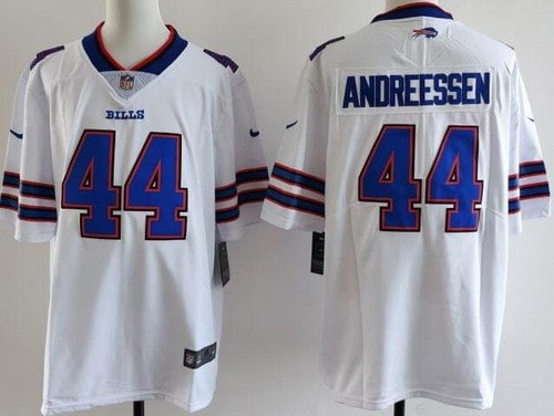 Buffalo Bills #44 Joe Andreessen Limited White Vapor Jersey