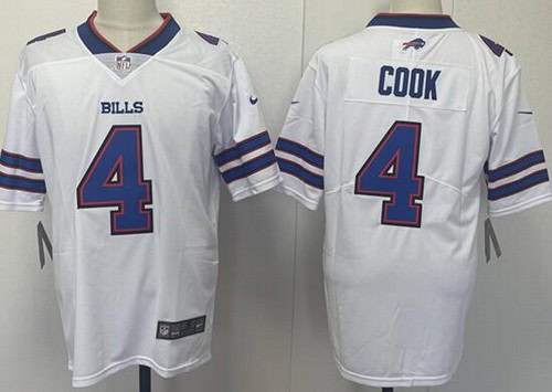 Buffalo Bills #4 James Cook Limited White Vapor Jersey