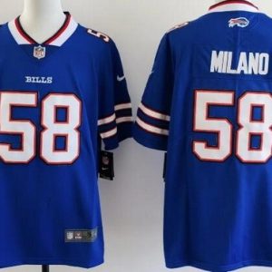 Buffalo Bills #58 Matt Milano Limited Blue Vapor Jersey