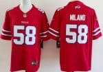 Buffalo Bills #58 Matt Milano Limited Red Vapor Jersey