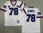 Buffalo Bills #78 Bruce Smith White 1990 Throwback Jersey