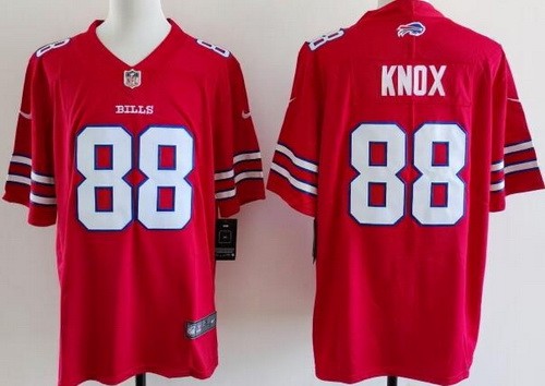 Buffalo Bills #88 Dawson Knox Limited Red Vapor Jersey