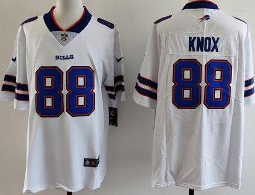 Buffalo Bills #88 Dawson Knox Limited White Vapor Jersey