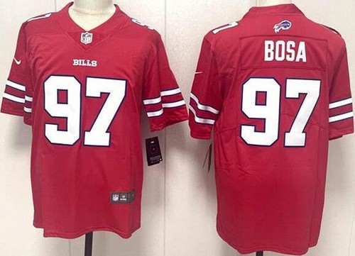 Buffalo Bills #97 Joey Bosa Limited Red Vapor Jersey