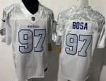 Buffalo Bills #97 Joey Bosa Limited White Rivalries FUSE Vapor Jersey