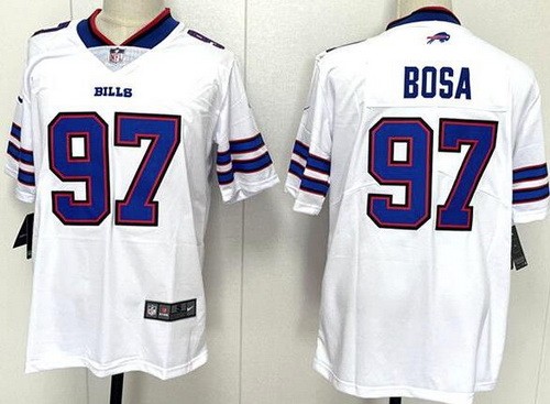 Buffalo Bills #97 Joey Bosa Limited White Vapor Jersey