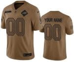 Buffalo Bills Customized Brown 2023 Salute To Service Jersey