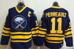 Buffalo Sabres #11 Gilbert Perreault Navy Blue Throwback Jersey
