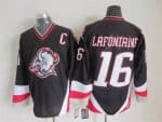 Buffalo Sabres #16 Pat Lafontaine Black Throwback Jersey