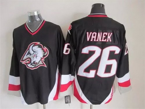 Buffalo Sabres #26 Thomas Vanek Black Throwback Jersey