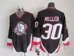 Buffalo Sabres #30 Ryan Miller Black Throwback Jersey