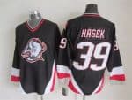Buffalo Sabres #39 Dominik Hasek Black Throwback Jersey