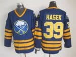 Buffalo Sabres #39 Dominik Hasek Blue Throwback Jersey