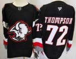 Buffalo Sabres #72 Tage Thompson Black Authentic Jersey
