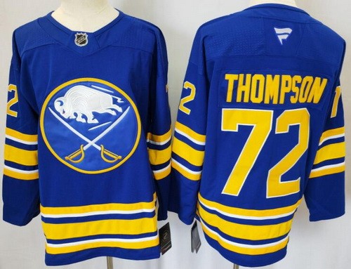 Buffalo Sabres #72 Tage Thompson Blue Fanatics Authentic Jersey