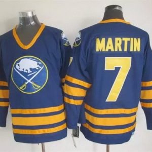 Buffalo Sabres #7 Rick Martin Blue Throwback Jersey
