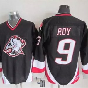 Buffalo Sabres #9 Derek Roy Black Throwback Jersey