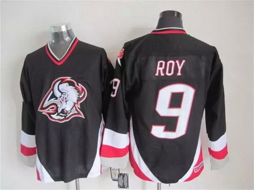 Buffalo Sabres #9 Derek Roy Black Throwback Jersey