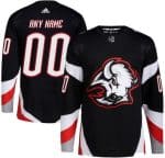 Buffalo Sabres Customized Black Alternate Authentic Jersey