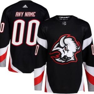 Buffalo Sabres Customized Black Alternate Authentic Jersey