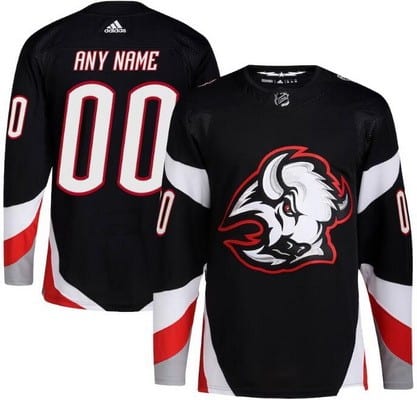 Buffalo Sabres Customized Black Alternate Authentic Jersey