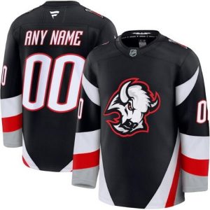 Buffalo Sabres Customized Black Alternate Fanatics Authentic Jersey