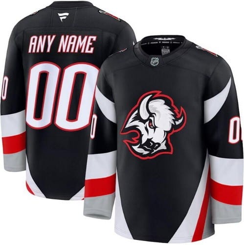 Buffalo Sabres Customized Black Alternate Fanatics Authentic Jersey