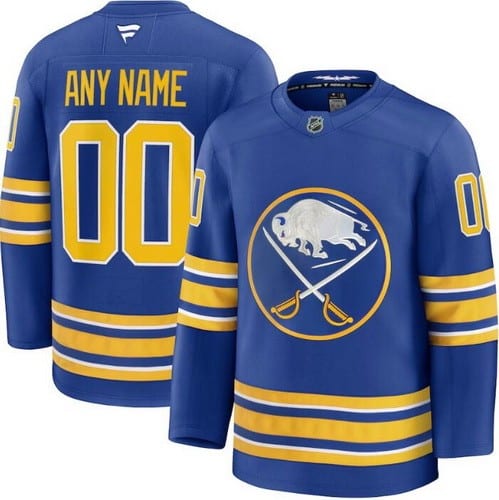 Buffalo Sabres Customized Blue Fanatics Authentic Jersey