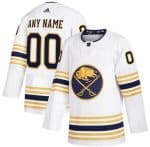 Buffalo Sabres Customized White 2021 Alternate Authentic Jersey