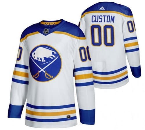 Buffalo Sabres Customized White 2021 Authentic Jersey