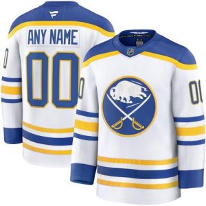Buffalo Sabres Customized White Fanatics Authentic Jersey